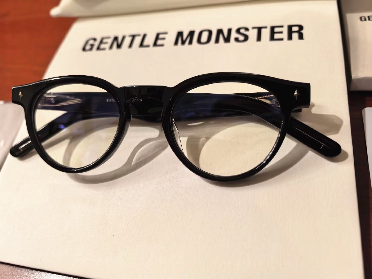 新品未使用※人気モデル*GENTLE MONSTER・ジェントルモンスター BOLD メガネ Ron 登坂広臣 BTS 愛用・ブラック・メガネフレーム・黒_画像4
