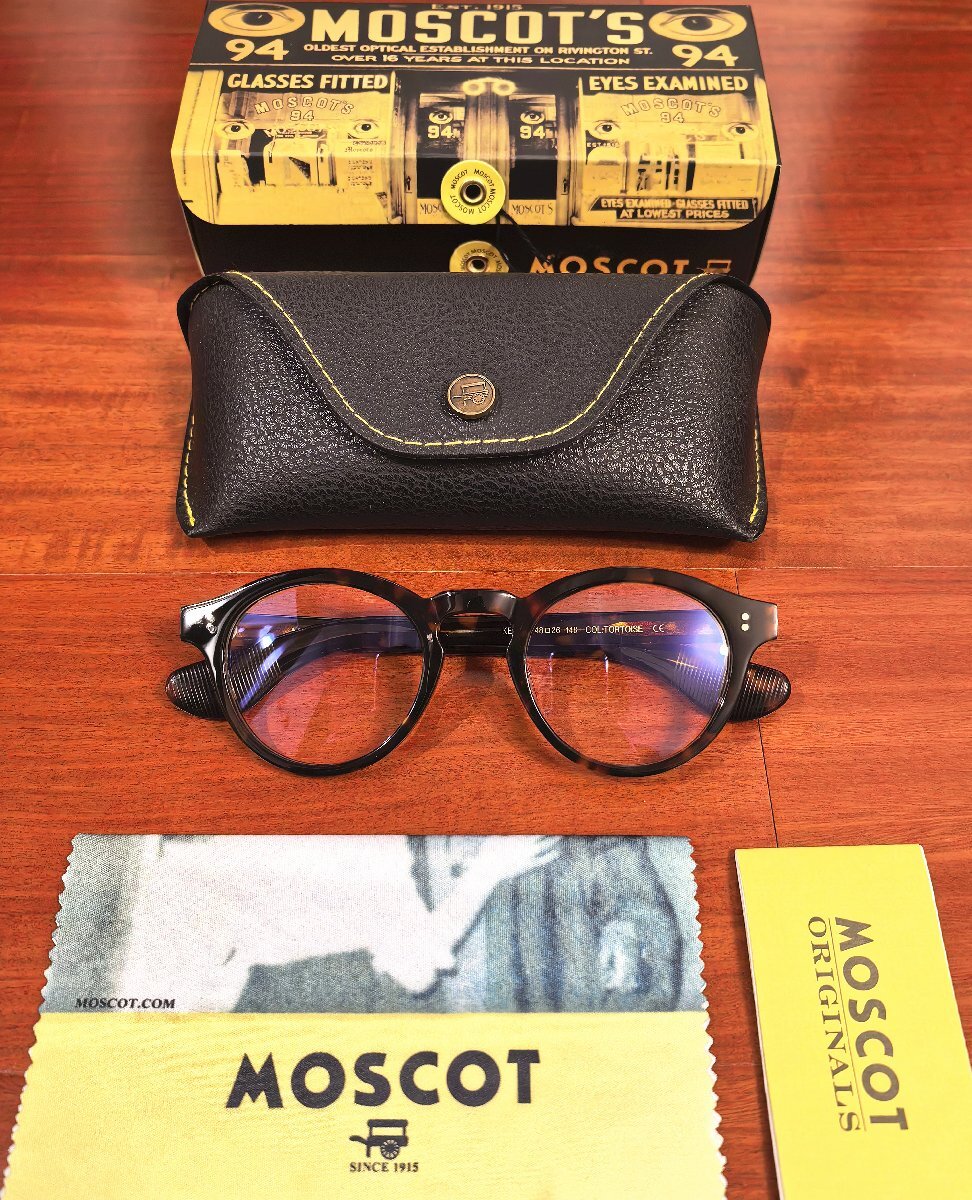 名作モデル☆新品☆ MOSCOT モスコット KEPPE ボストン・眼鏡・メガネフレーム・ジョニーデップ愛用ブランド/鼈甲_画像2