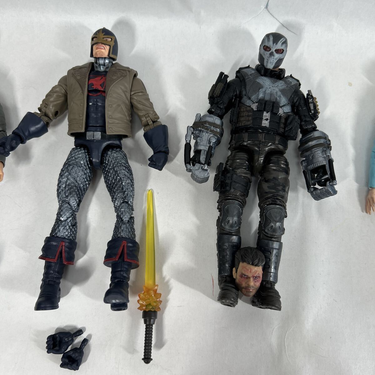 ハズブロ マーベルレジェンド ④ ブラックナイト クロスボーンズ他 5体セット 開封品 箱無し現状品_画像4