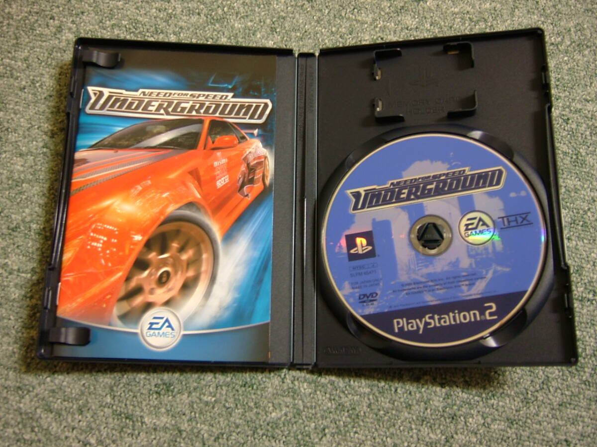 【PS2】 ２本セット【　ニード・フォー・スピード アンダーグラウンド　+　ニード・フォー・スピード アンダーグラウンド2　】動作確認済み_画像2