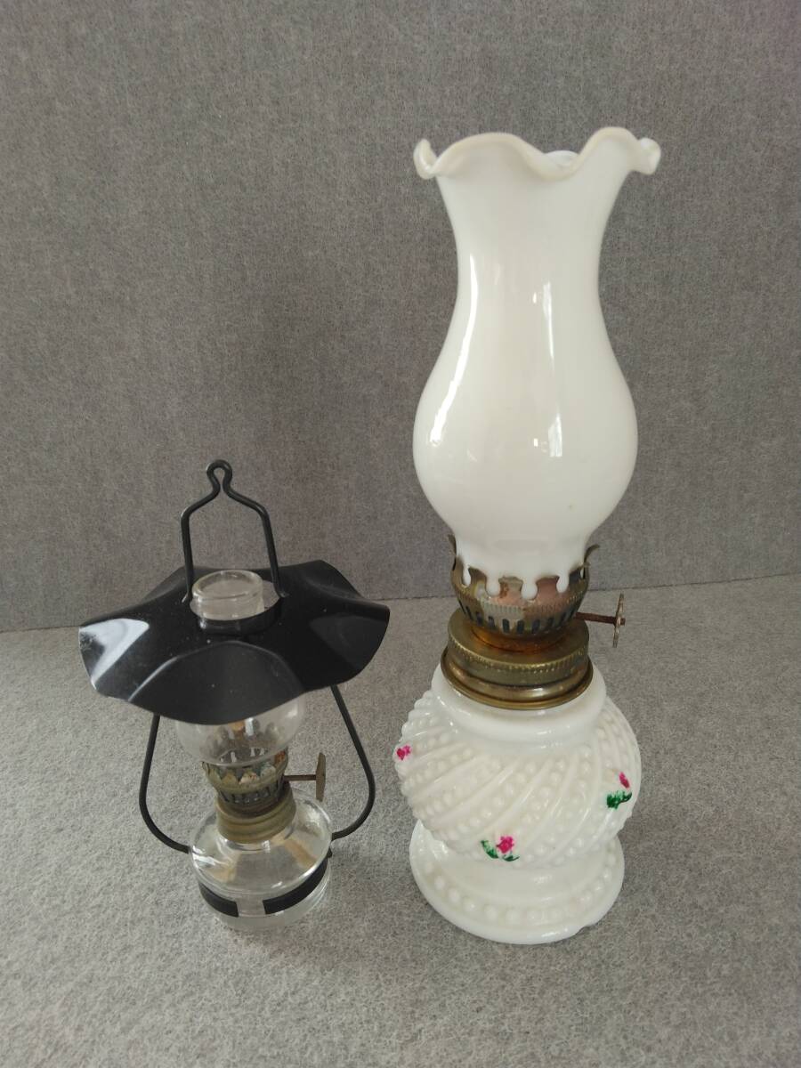 オイルランプ　ランタン　アンティーク　古道具　２点ぐみ_画像1