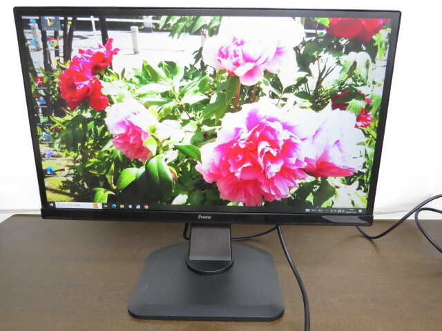 PCモニター　iiyama 23インチ液晶ディスプレイ【XUB2390HS-B3】1920×1080,上下・回転機能,ノングレア,入力端子HDMI,D-SUB,DVI通電確認済_画像2
