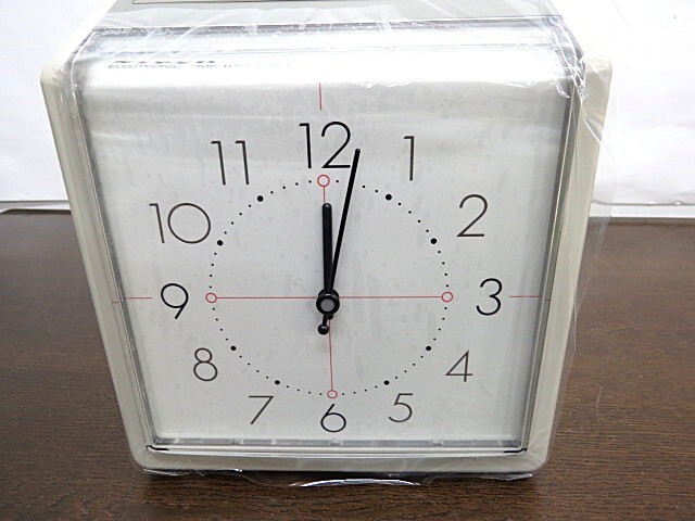 NIPPO ニッポー　タイムレコーダー【JP-G1】水晶発振式　液晶デジタル表示、アナログ時計,通電印字確認済,取扱説明書付　経年保管品_画像6