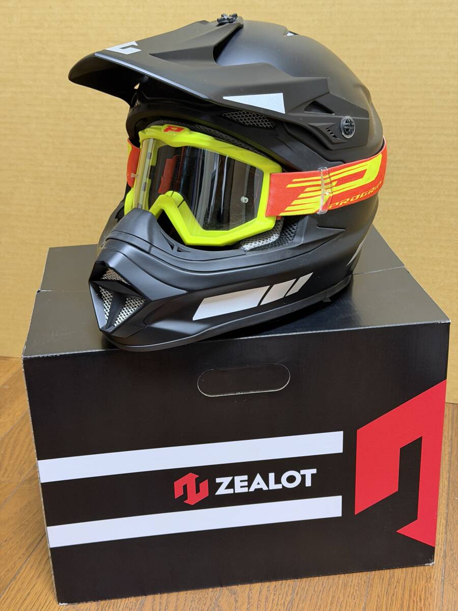 ZEALOTji- Rod MadJumper II грязь джемпер 2 SIZE:M & PRO GRIP защитные очки комплект ( использование 1 раз )