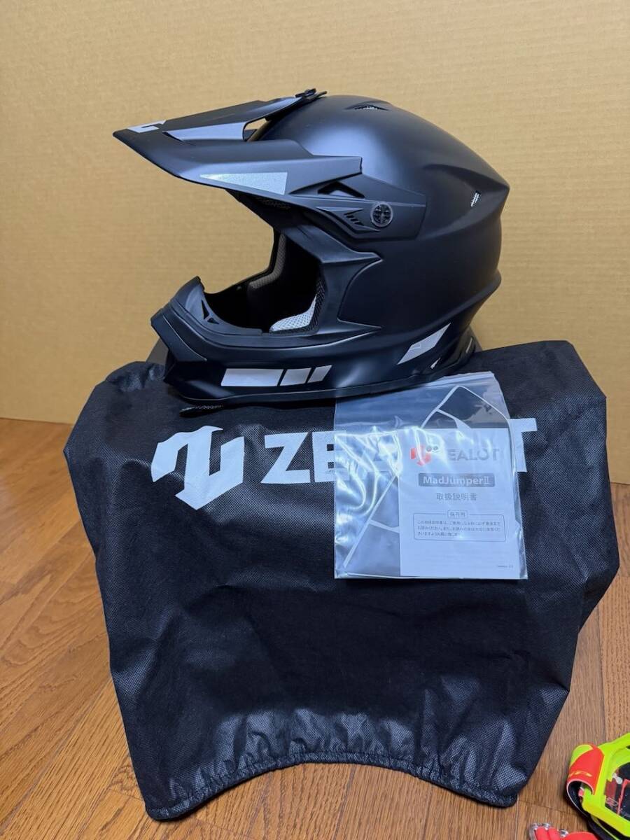 ZEALOTji- Rod MadJumper II грязь джемпер 2 SIZE:M & PRO GRIP защитные очки комплект ( использование 1 раз )