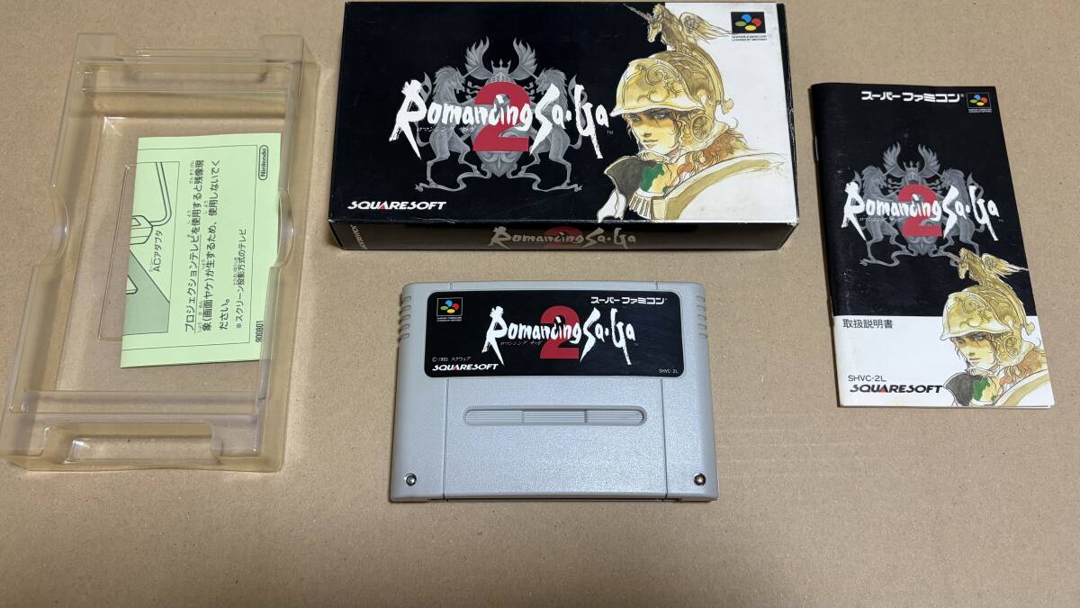 【SFC】ロマンシングサガ2　箱説付き_画像1