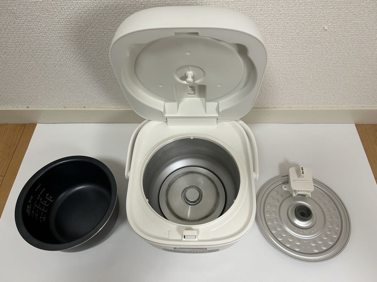 TIGER 炊飯器 遠赤黒特厚釜 ホワイト　マイコンジャー炊飯器〈炊きたて〉_画像8
