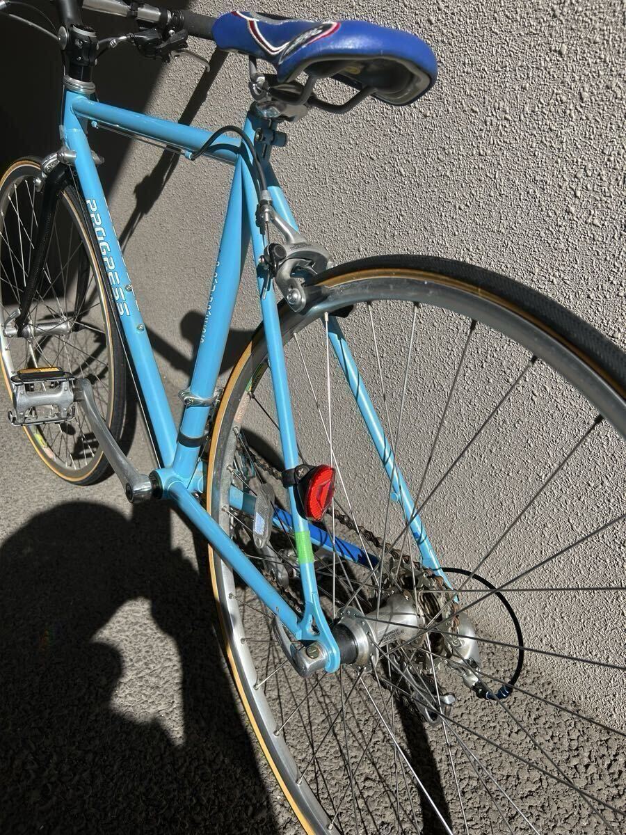 ロードバイク 自転車 ビンテージ トライアスロン用 PROGRESS SHIMANO 【引き取り対応可】_画像6