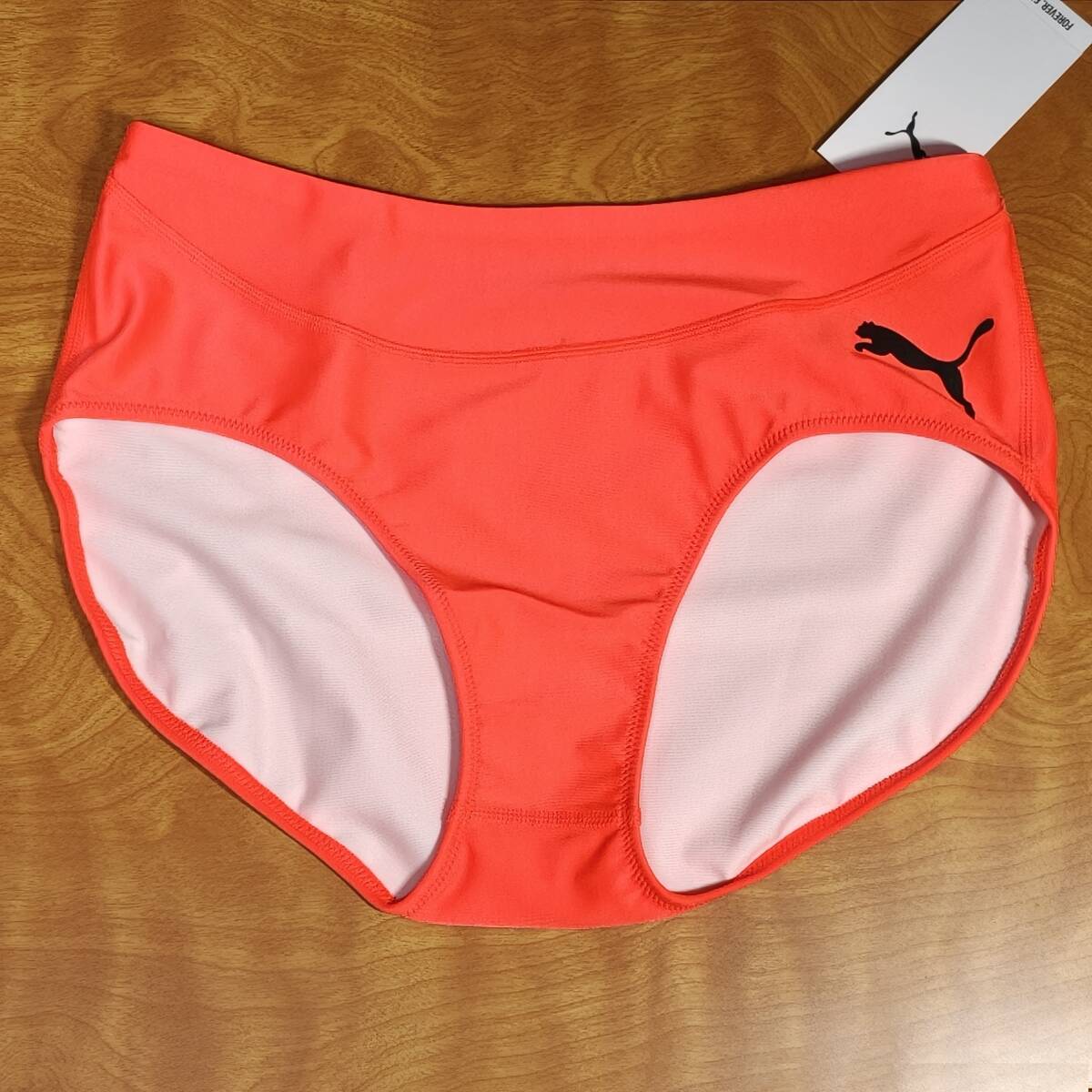 新品「PUMA」 レーシングショーツ 海外/Sサイズ オレンジ/陸上競技/コンペ/プロ 検索用:ブルマ/コスプレ_画像1