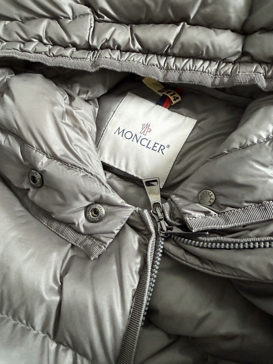 MONCLERモンクレール☆レディースダウンコート シルバーグレー/サイズ1_画像4