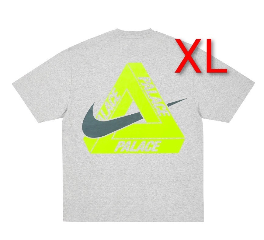 XLサイズ 新品　PALACE　Nike Tri Swoosh T-Shirt　Grey Marl　 Tシャツ　パレス　ナイキ トライ スウッシュ ナイキ_画像1