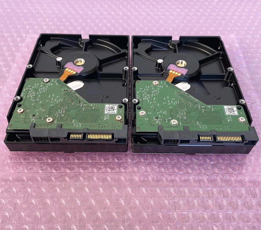 【使用時間:極少】 HDD (2個セット) SATA 3.5インチ 1TB×2個 = 合計2TB まとめ売り ハードディスク_画像3