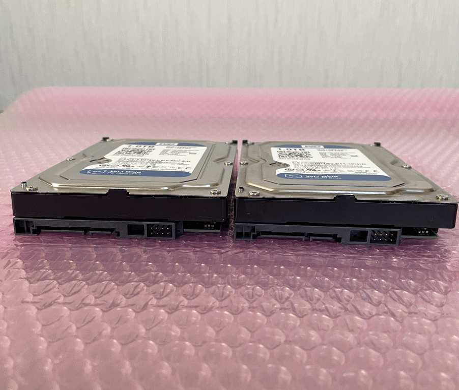 【使用時間:極少】 HDD (2個セット) SATA 3.5インチ 1TB×2個 = 合計2TB まとめ売り ハードディスク_画像2