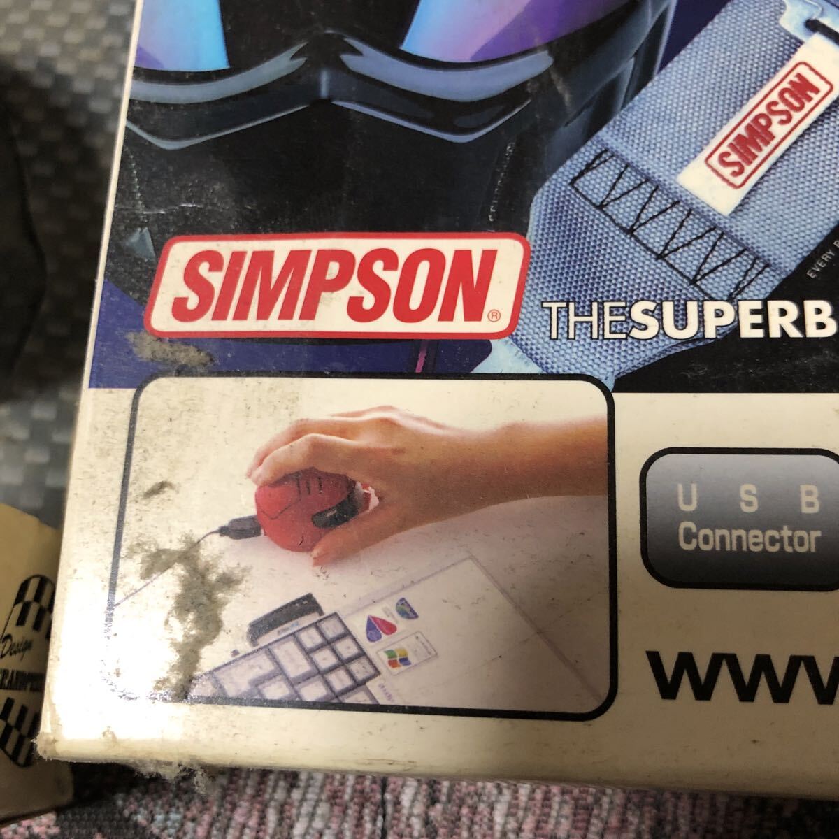  Simpson мышь не использовался серебряный & белый 2 шт. комплект 