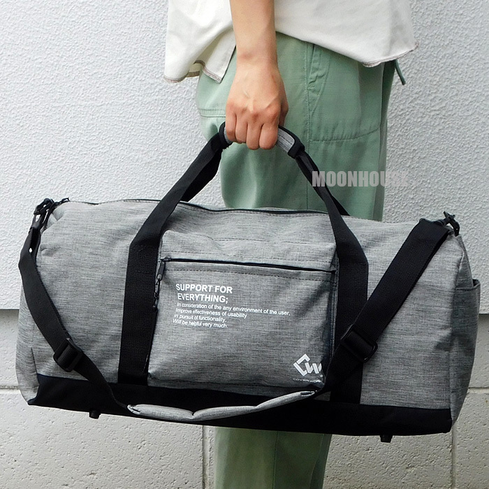  бесплатная доставка большая вместимость 36L 2WAY сумка "Boston bag" сумка на плечо мужской женский дорожная сумка .. путешествие спорт сумка Denim серый #