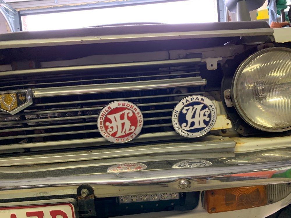 【送料込】JAF(日本自動車連盟) Fグリル用 3Dエンブレムバッジ 赤色 直径9cm JAPAN AUTOMOBILE FEDERATION_画像4