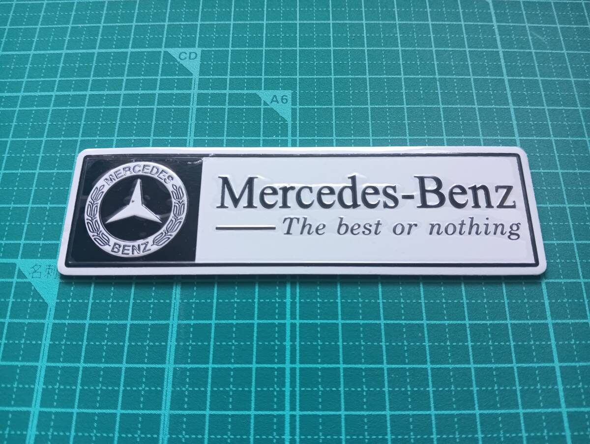 【ゆうパケット送料込】Mercedes-Benz(メルセデスベンツ) エンブレムプレート Ver.2　メルセデスAMG_画像1