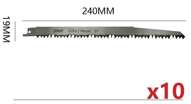 レシプロソー セーバーソー 10本 セット 替刃 電動 鋸 のこぎり ノコギリ ブレード 木材 木工_画像6