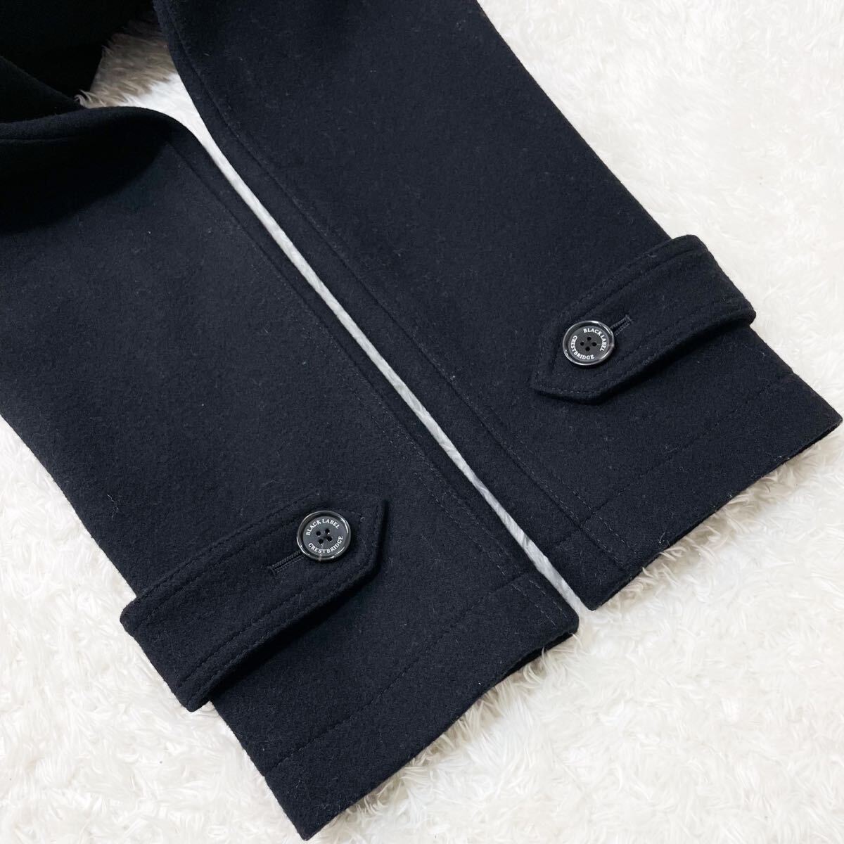 極美品/希少L ブラックレーベルクレストブリッジ ステンカラー キルティング ウールコート ブルゾン BLACK LABEL CRESTBRIDGE ノバチェック_画像9