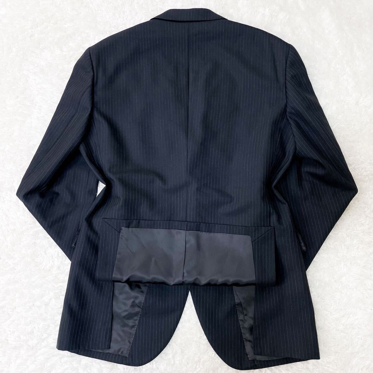 美品 ダンヒル ロータスタミー スーツ セットアップ テーラードジャケット ウール100% ダークグレー M〜L相当 A5 春秋冬 dunhill ROTUSTAMY_画像6