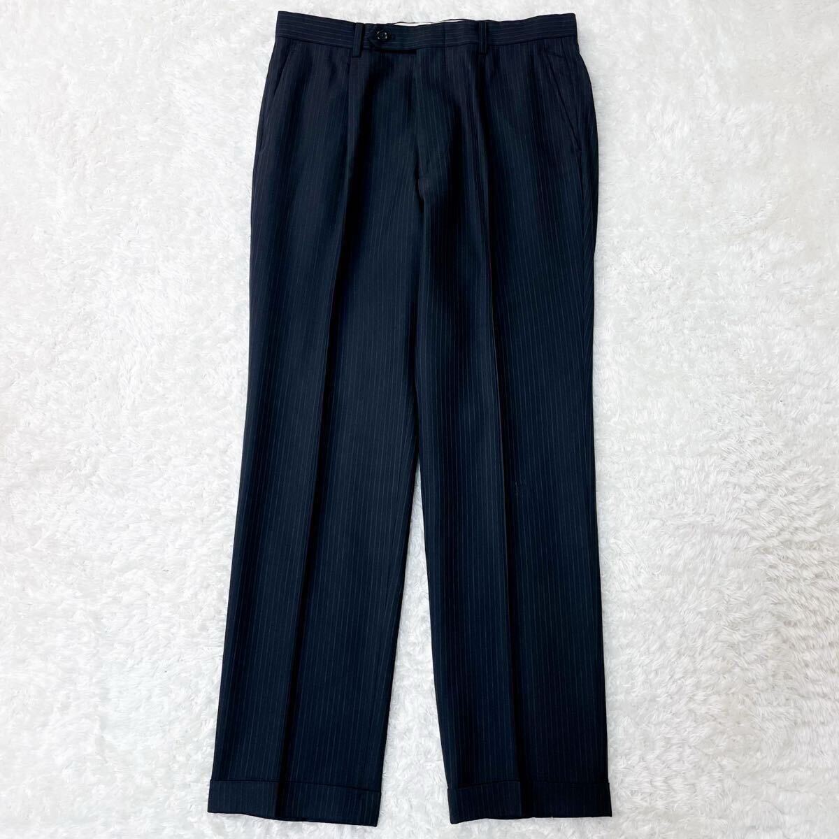 美品 ダンヒル ロータスタミー スーツ セットアップ テーラードジャケット ウール100% ダークグレー M〜L相当 A5 春秋冬 dunhill ROTUSTAMY_画像7