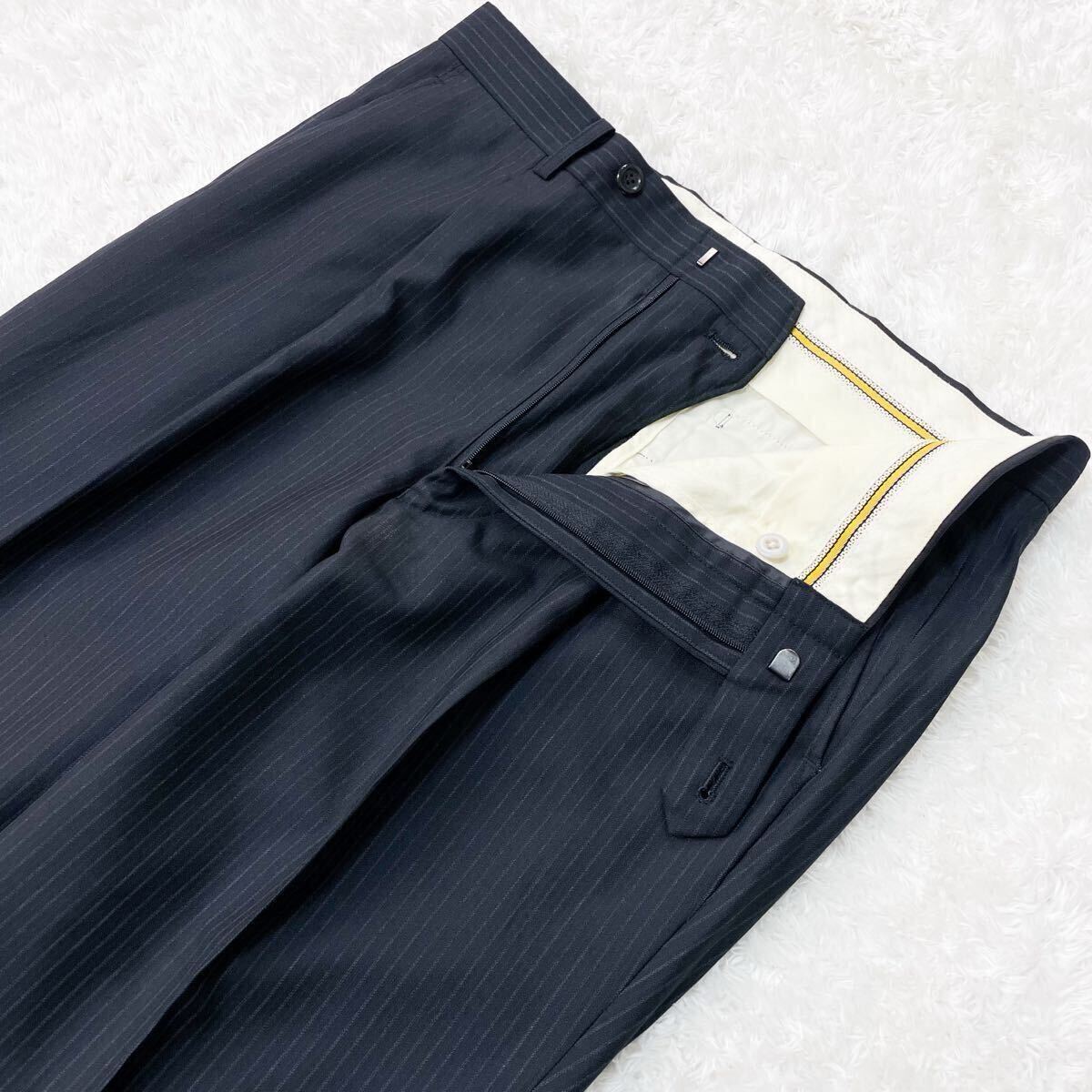 美品 ダンヒル ロータスタミー スーツ セットアップ テーラードジャケット ウール100% ダークグレー M〜L相当 A5 春秋冬 dunhill ROTUSTAMY_画像8