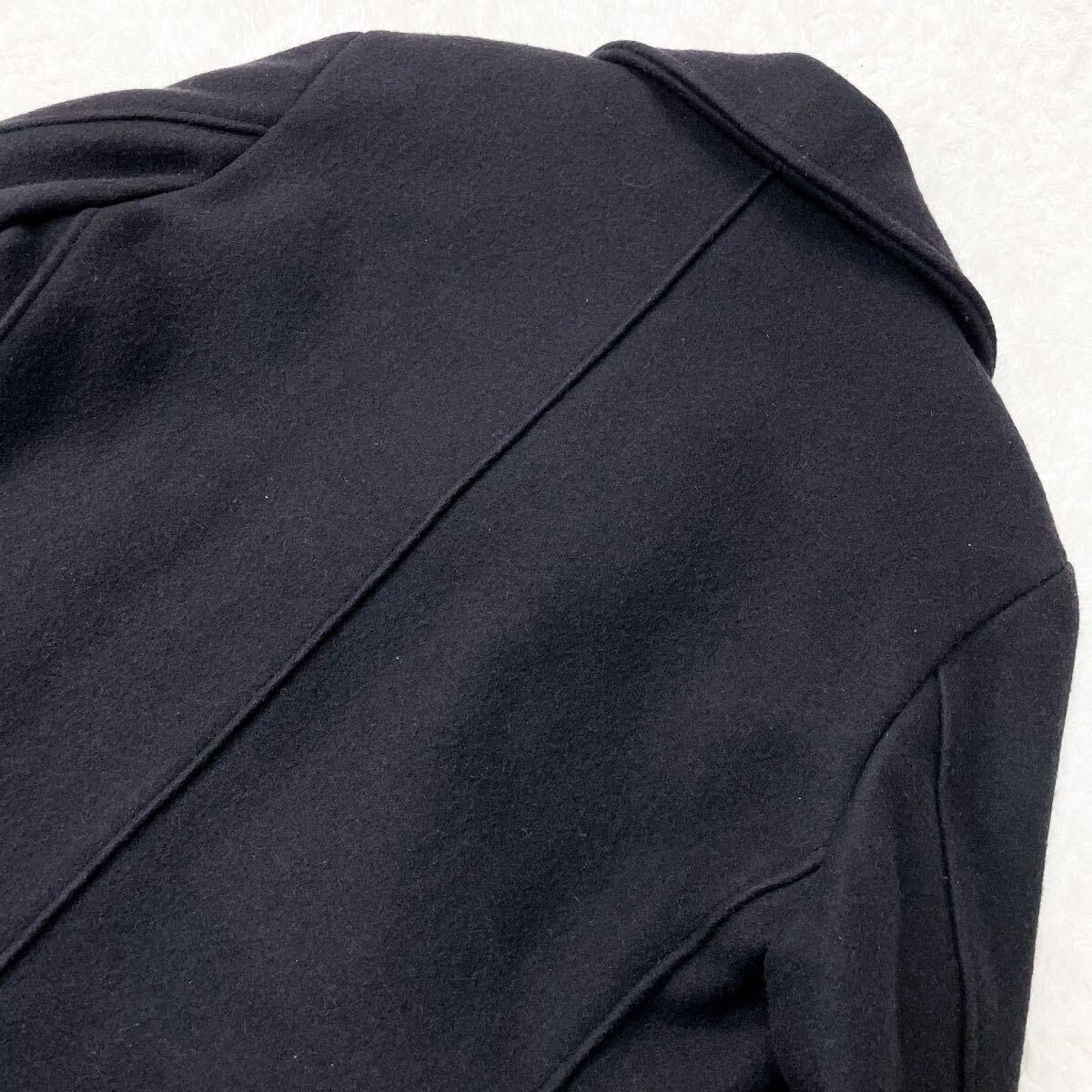 美品/希少XL ショット 中綿 キルティング裏地 ピーコート Pコート ジャケット メルトンウール ダークネイビー 濃紺 40 USA 秋冬 Schott_画像7