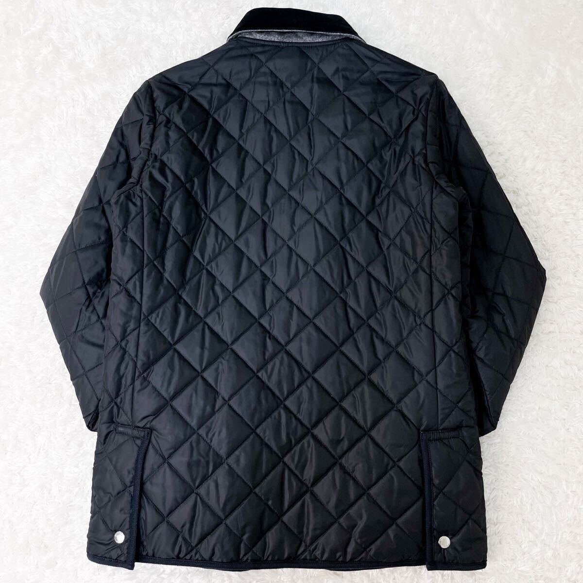 極美品 マッキントッシュフィロソフィー キルティングコート ダウンジャケット ブルゾン ウール 中綿 M〜L位 38 黒 MACKINTOSH PHILOSOPHY_画像5