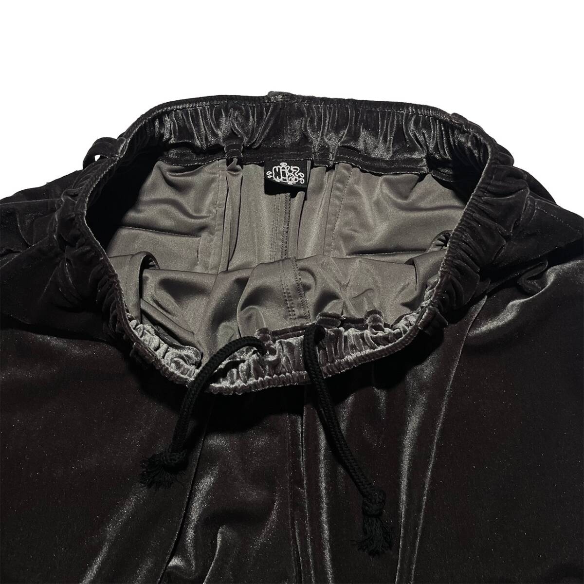 未使用 完売 3XL MANWHO &#34;万風パンツ&#34; (ベロアストレッチ/チャコールグレー) 日本製_画像4