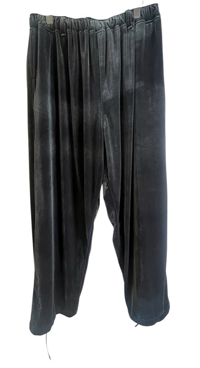 未使用 完売 3XL MANWHO &#34;万風パンツ&#34; (ベロアストレッチ/チャコールグレー) 日本製_画像8