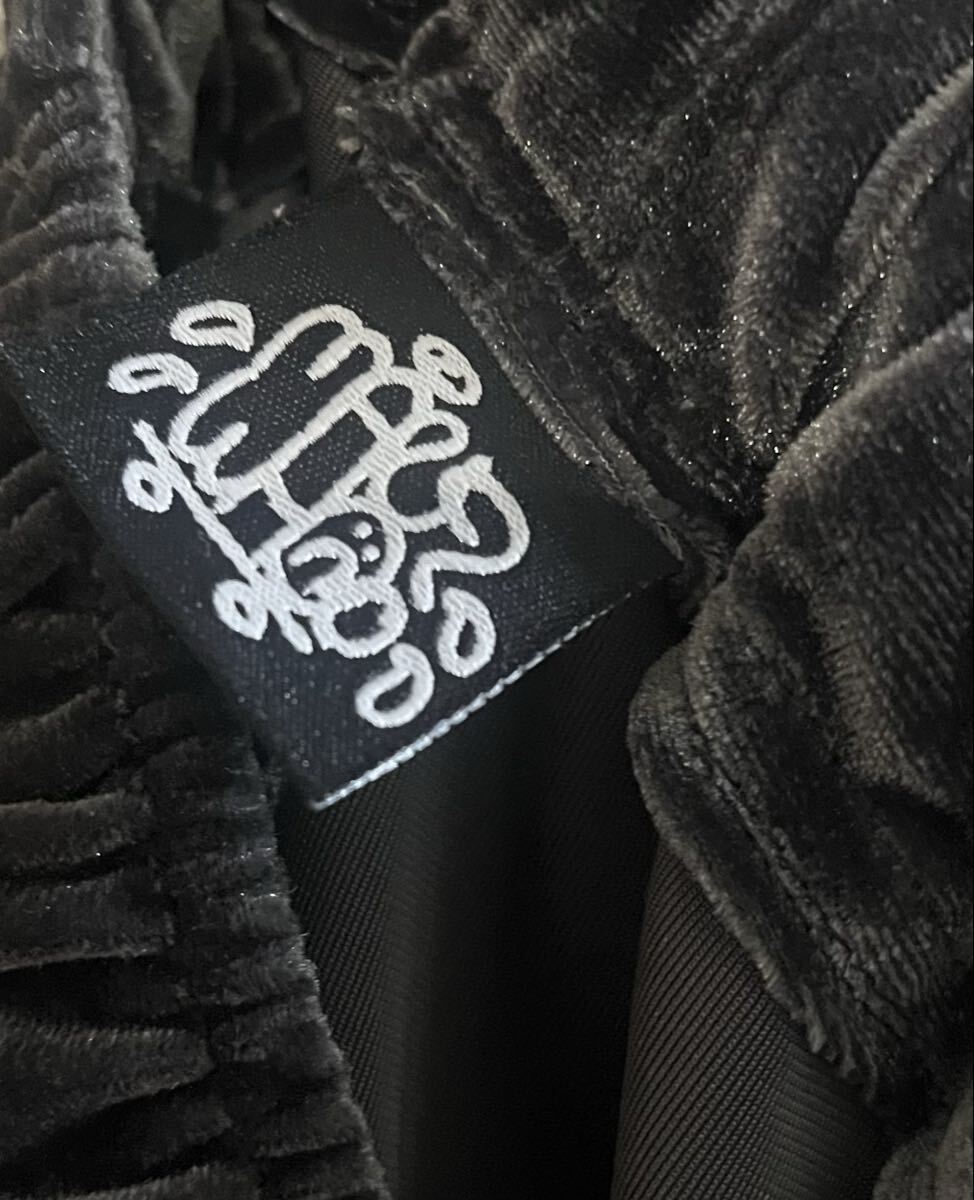 未使用 完売 3XL MANWHO &#34;万風パンツ&#34; (ベロアストレッチ/チャコールグレー) 日本製_画像9