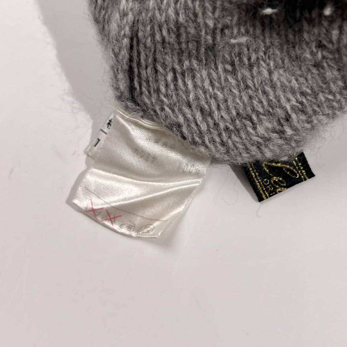 カシミヤ100% Leilian レリアン ケーブル編み デザイン ニット セーター 9/グレー レディース_画像5