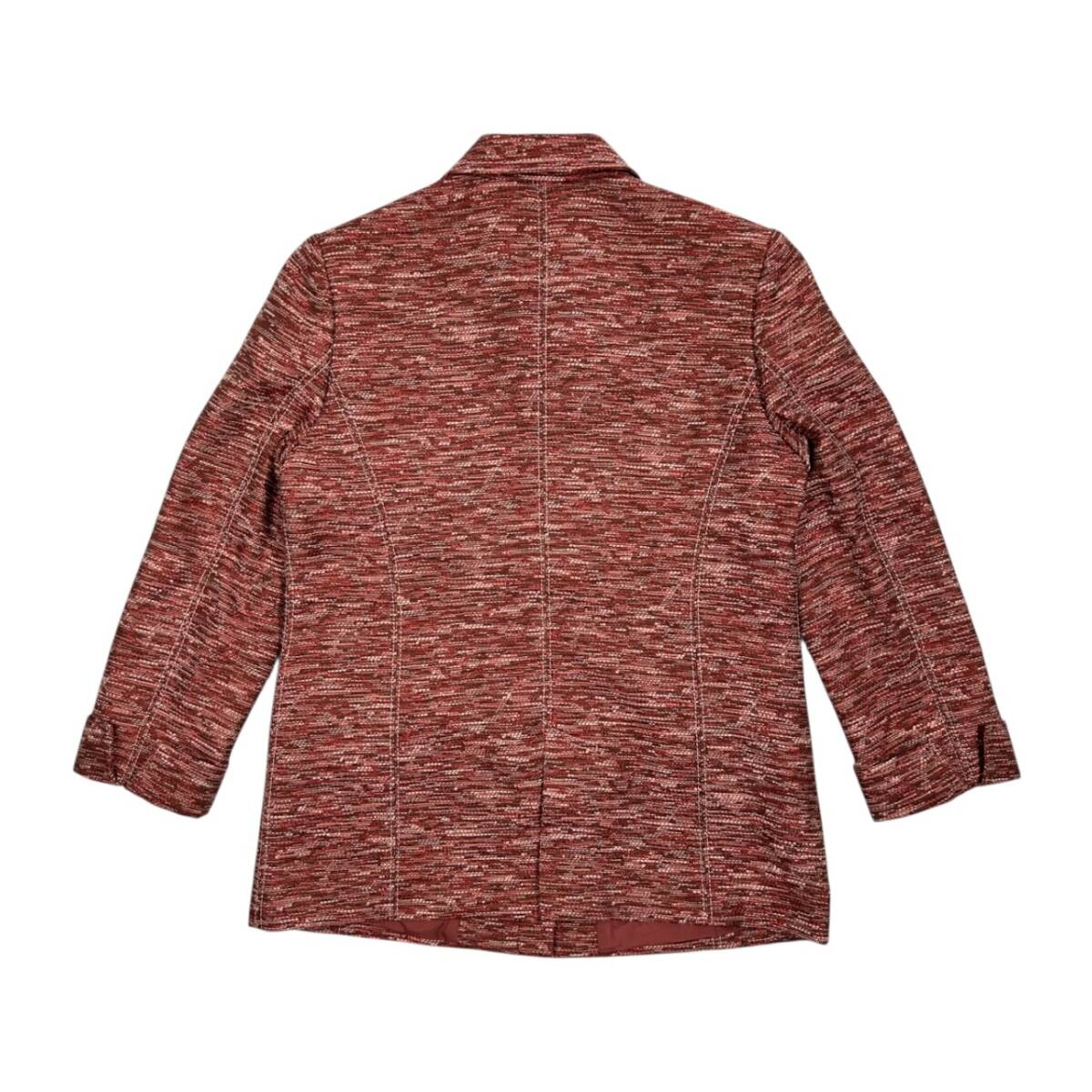 Leilian レリアン ツイード コート ジャケット サイズ 11 /レディース/日本製/比翼ジップ_画像7