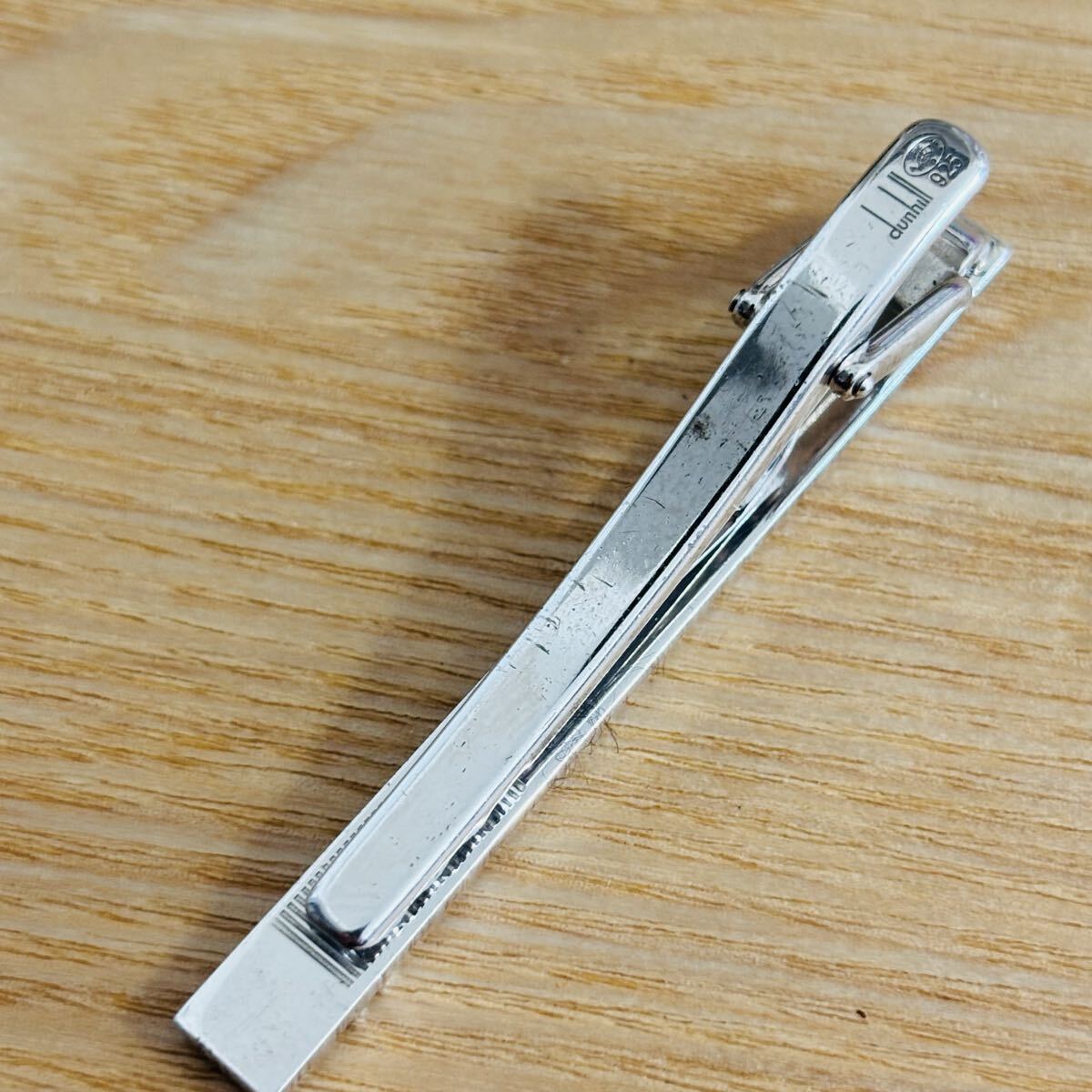 【箱付】DUNHILL ダンヒル ネクタイピン dロゴ シルバー ビジネス 紳士 メンズ 成人式 銀製 silver925_画像5