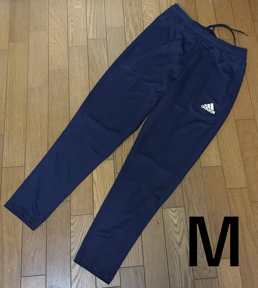 （33）アディダス　AEROREADY　ジャージパンツ　紺　ネイビー　メンズM　レギュラーフィット　_画像1
