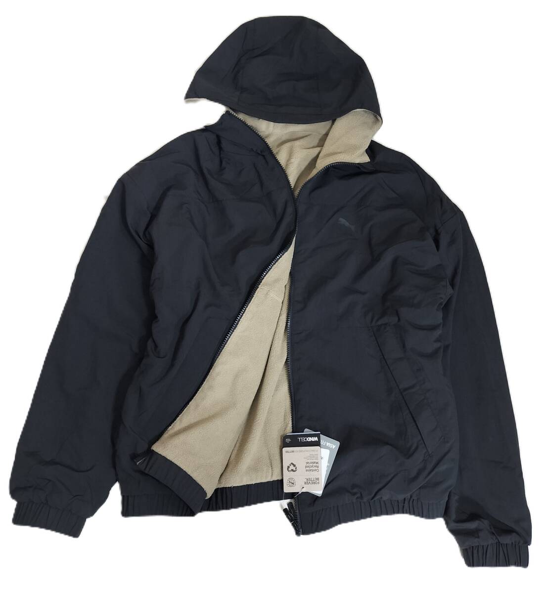 (プーマ51)　定価13,200円　新品　プーマ 　真冬対応　厚手　リバーシブル　アウタージャケット　ウィンドブレーカー　684104　メンズL_画像5