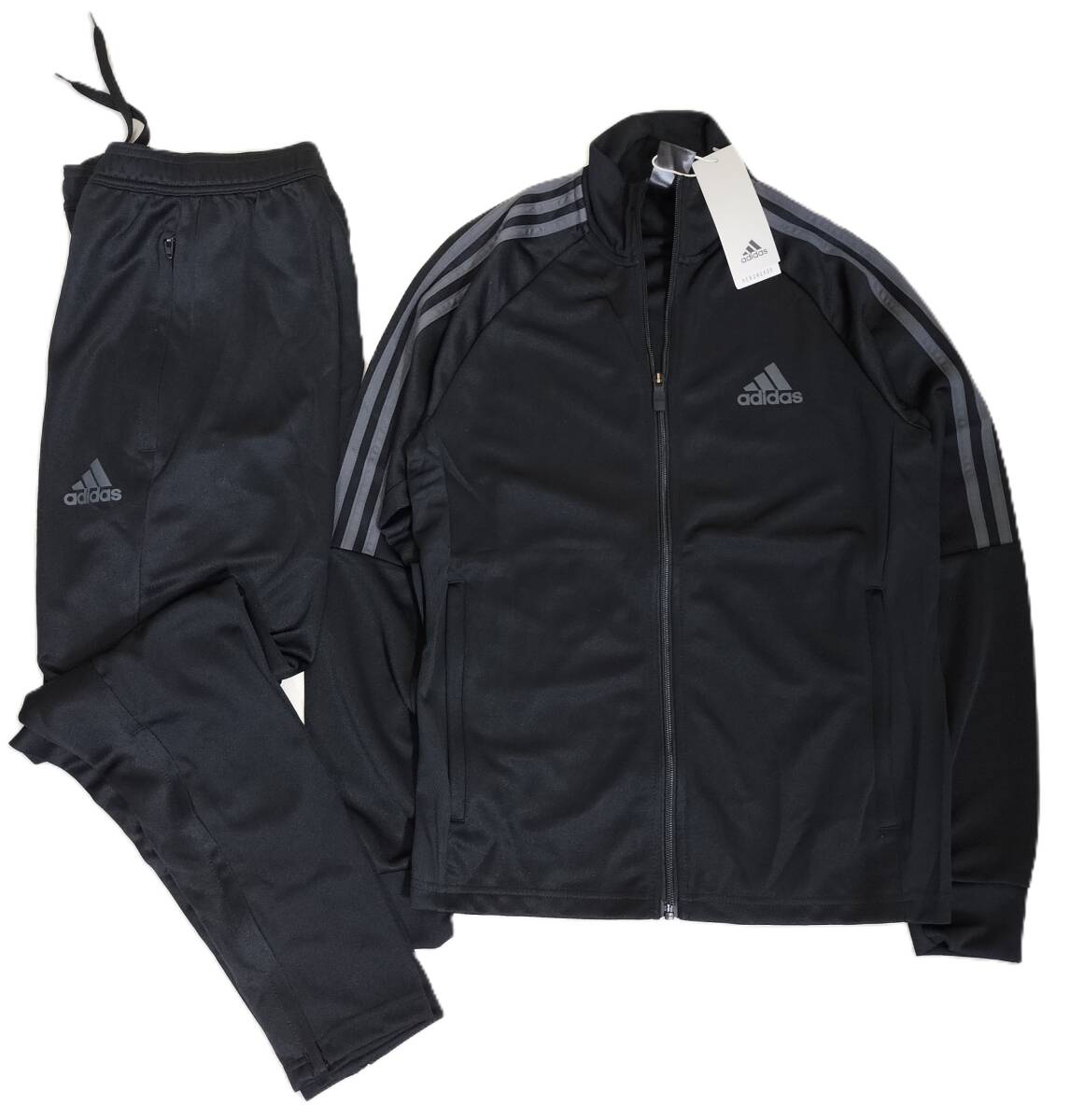 (33)　新品　アディダス　ジャージ上下セット　IZA33　黒　ブラック　メンズM_画像2