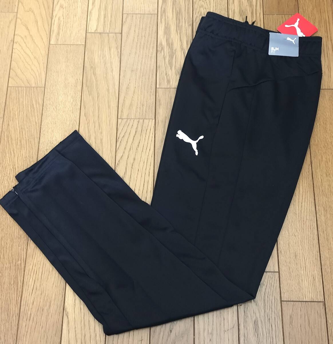 (プーマ3,33,34.37)　新品　プーマ　ジャージパンツ　588872　黒　メンズXXL　スリムフィット_画像3