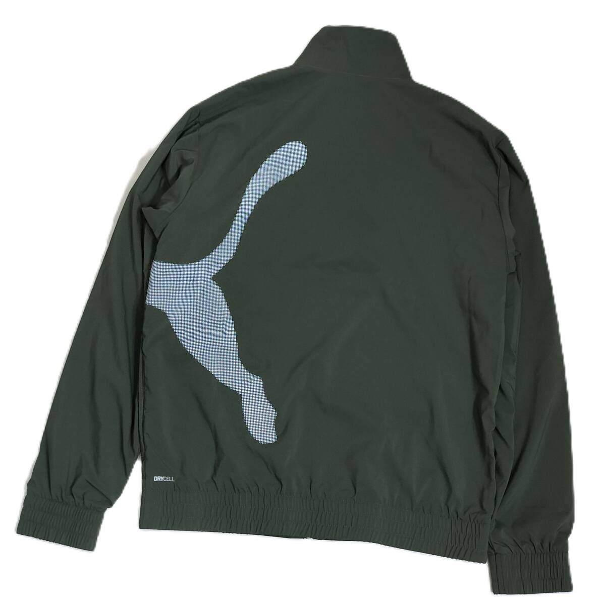 （プーマ21.56）新品　プーマ　ゴルフにお勧め　裏メッシュ　ウーブンジャケット　526323　カーキ　メンズL_画像3