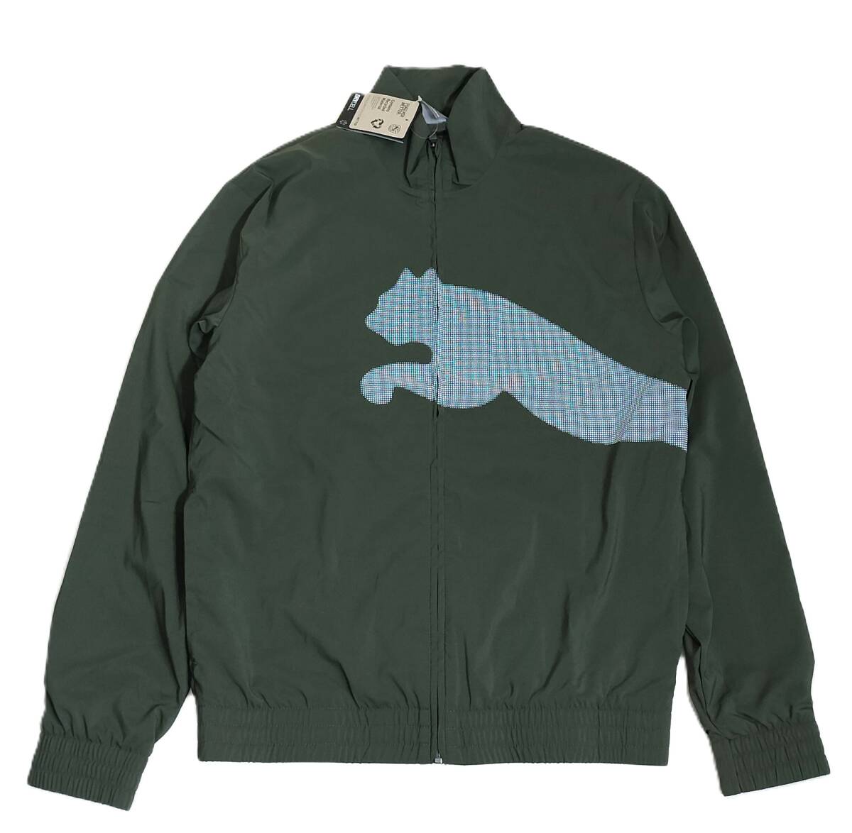 （プーマ21.56）新品　プーマ　ゴルフにお勧め　裏メッシュ　ウーブンジャケット　526323　カーキ　メンズL_画像4