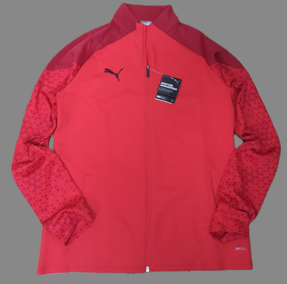 (プーマ33,34,38) 定価8,800円 新品 プーマ TEAMCUP ジャージジャケット 658442 赤 メンズXL_画像3