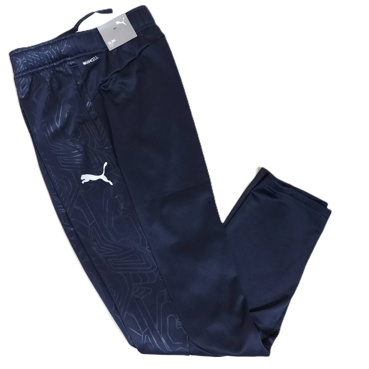 （プーマ59）定価18,590円　プーマ　裏起毛　ジャケット＋パンツ　ジャージ上下セット　656974　659394　青紺　メンズL　スリムフィット_画像6