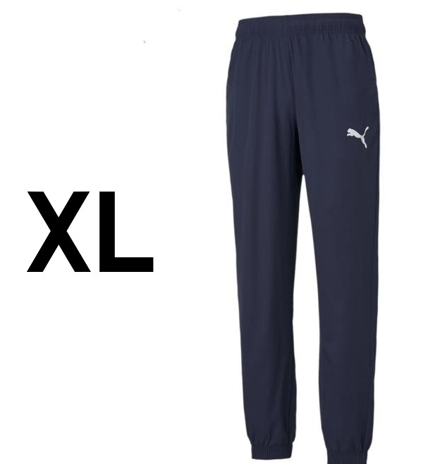 (プーマ21)　新品　タグ付き　プーマ　裏メッシュ　ACTIVE　ウーブンパンツ　588879　紺　メンズXL_画像1