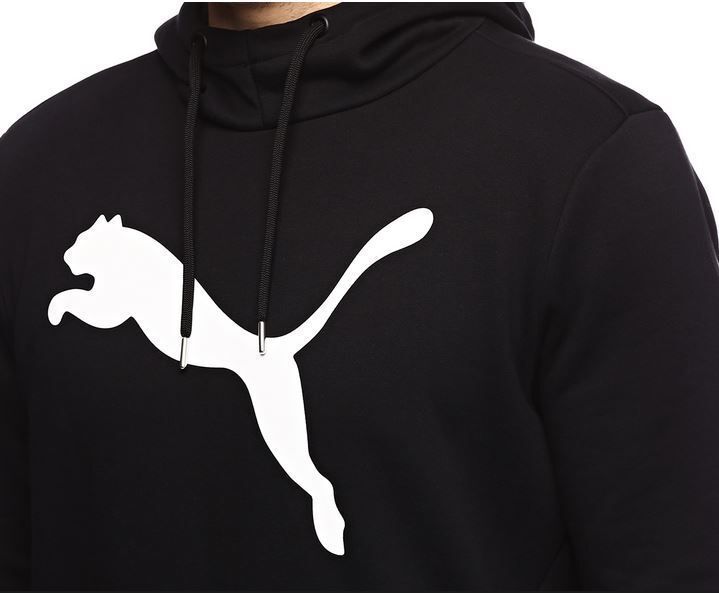 新品　プーマ　ビッグロゴ　裏起毛　スウェットジャケット　838258　黒　メンズS（USサイズ）_画像3