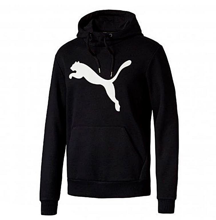 新品　プーマ　ビッグロゴ　裏起毛　スウェットジャケット　838258　黒　メンズS（USサイズ）_画像1