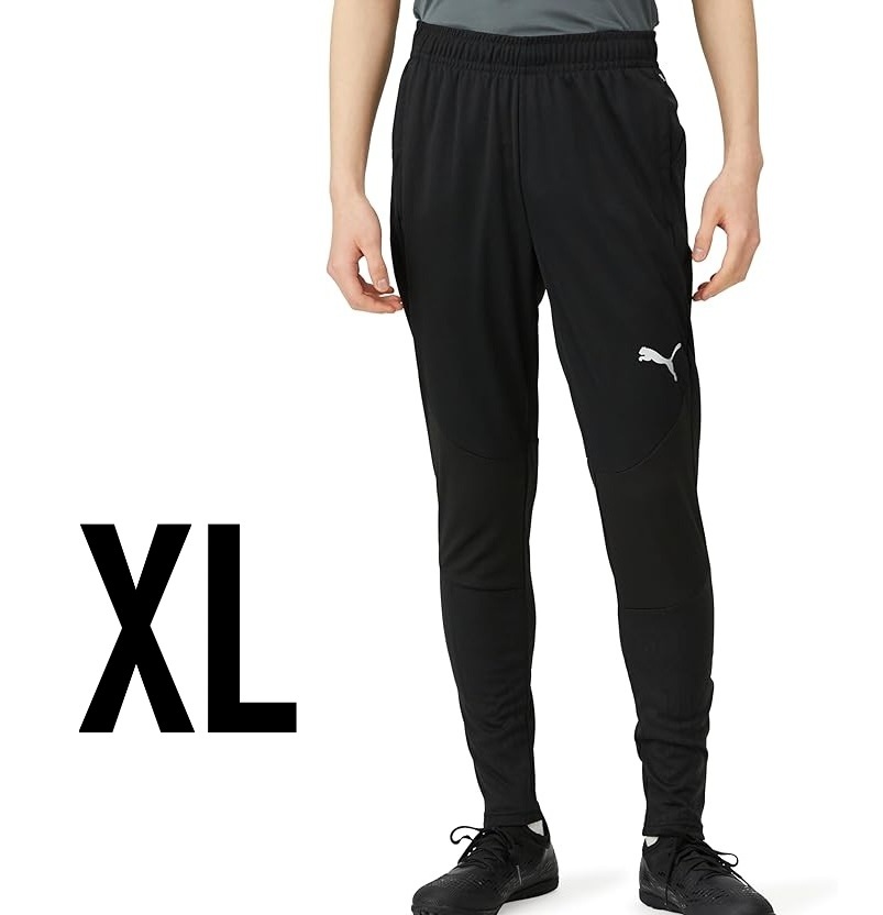 (プーマ44.59)　新品　タグ付き　プーマ　ジャージパンツ　659354　黒　メンズXL　スリムフィット_画像1