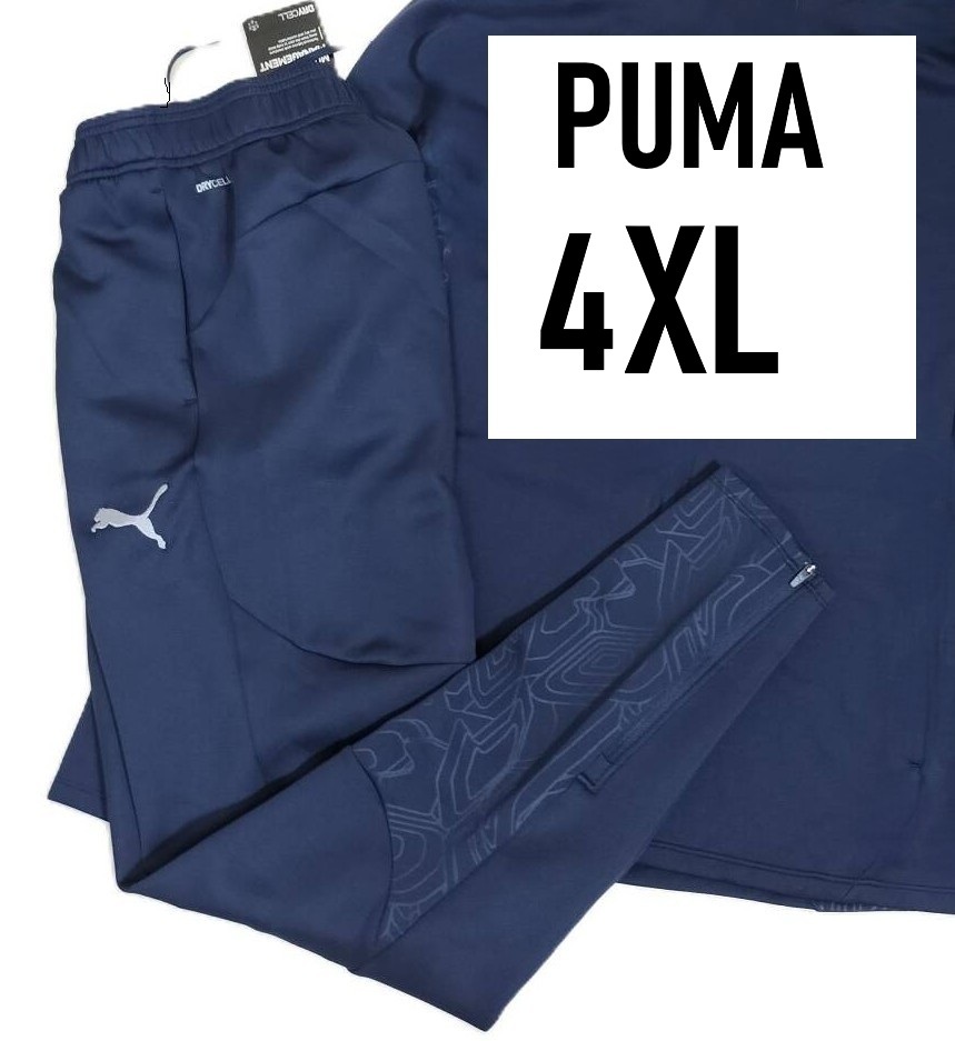(プーマ56) 　定価8,250円　新品　プーマ　ストレッチジャージ　ジャージパンツ　659126　紺　ネイビー　メンズ4XL_画像1