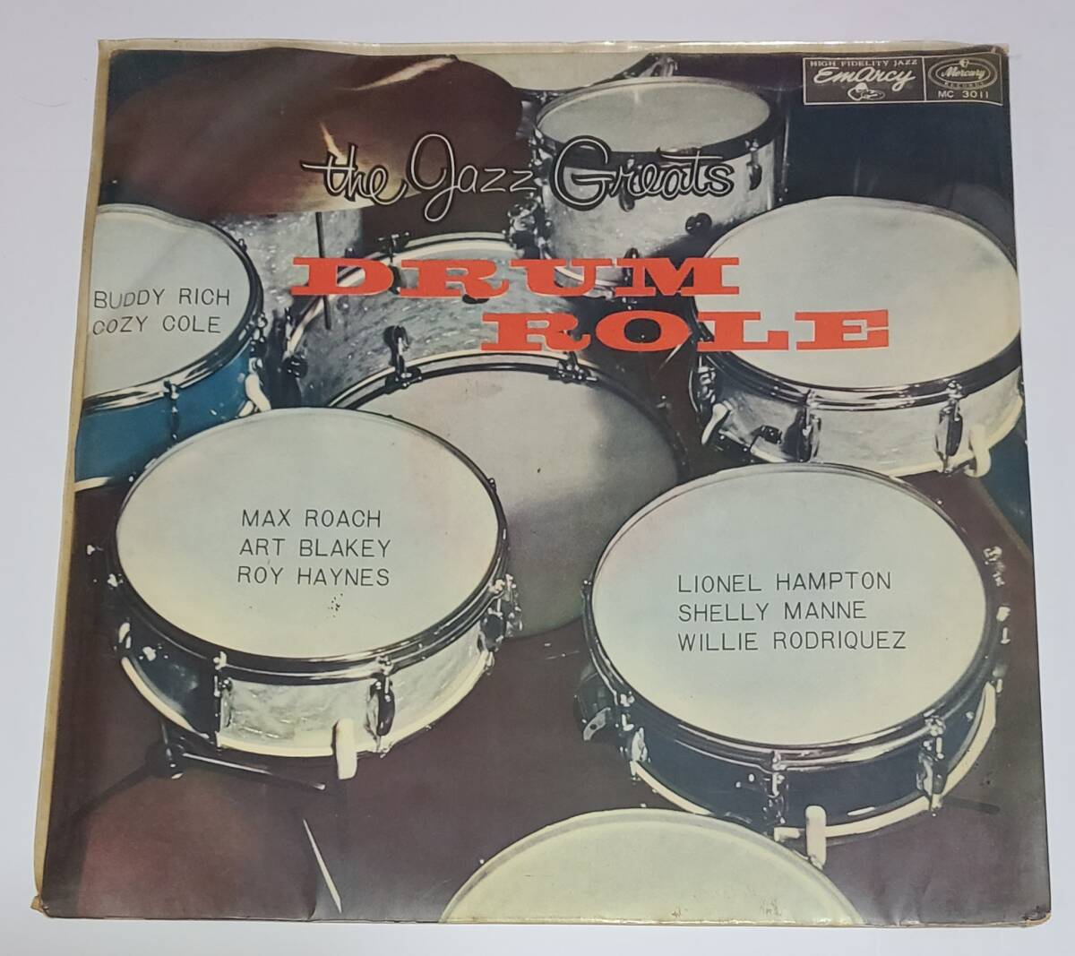 ビニールジャケット◆ドラム百科事典◆一流ドラム奏者の競演◆マックス・ローチ◆アートブレイキー ◆バディリッチ◆ライオネルハンプトン_画像1