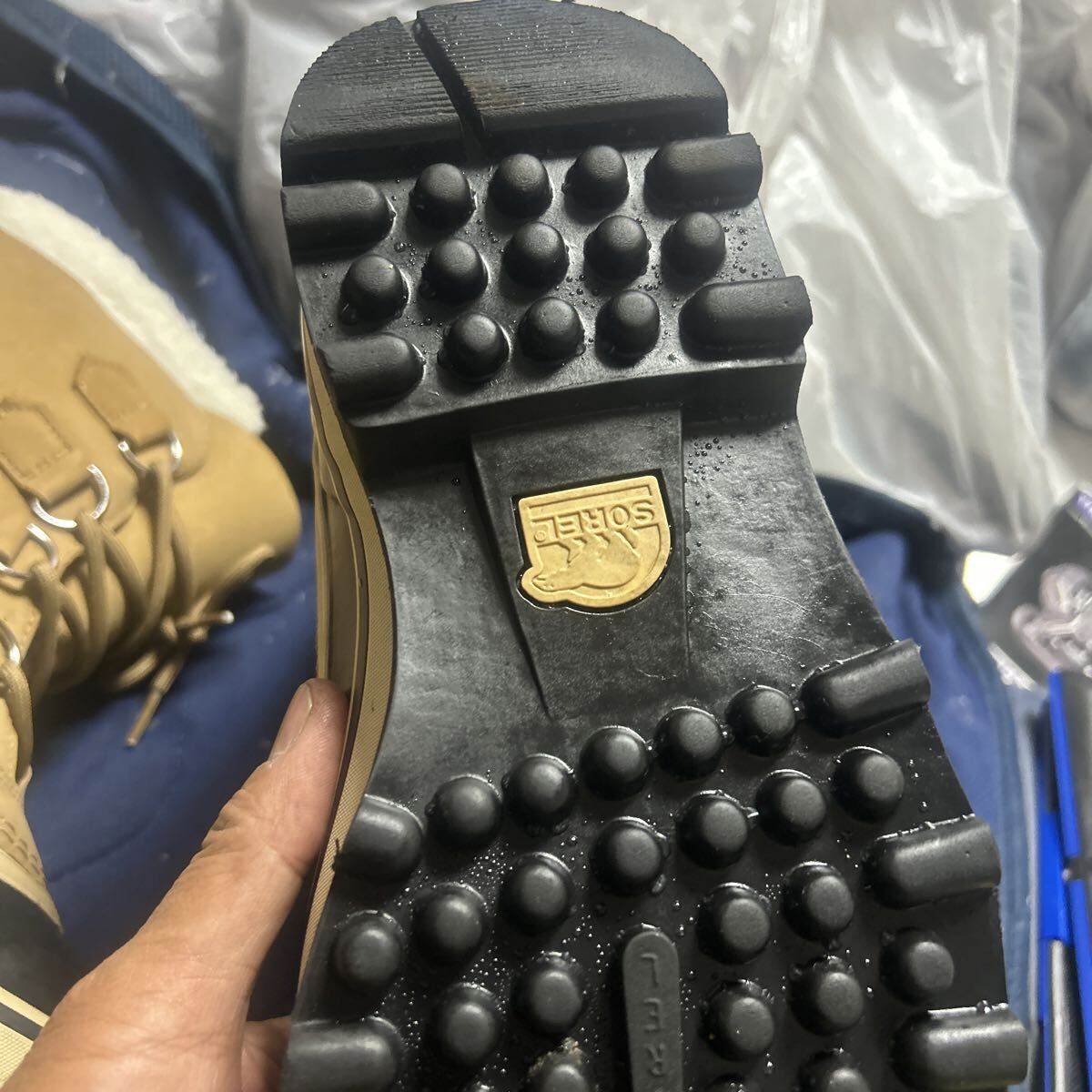 新品同様!1回のみ着用 防寒 防水!ソレル(SOREL)ブーツ カリブー Caribou Buff NL1005-280 24.5㎝定価24200円 スノーブーツ_画像7