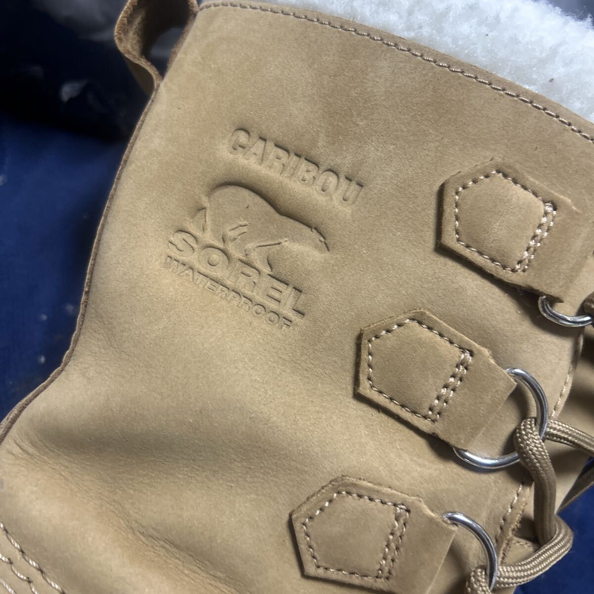 新品同様!1回のみ着用 防寒 防水!ソレル(SOREL)ブーツ カリブー Caribou Buff NL1005-280 24.5㎝定価24200円 スノーブーツ_画像8
